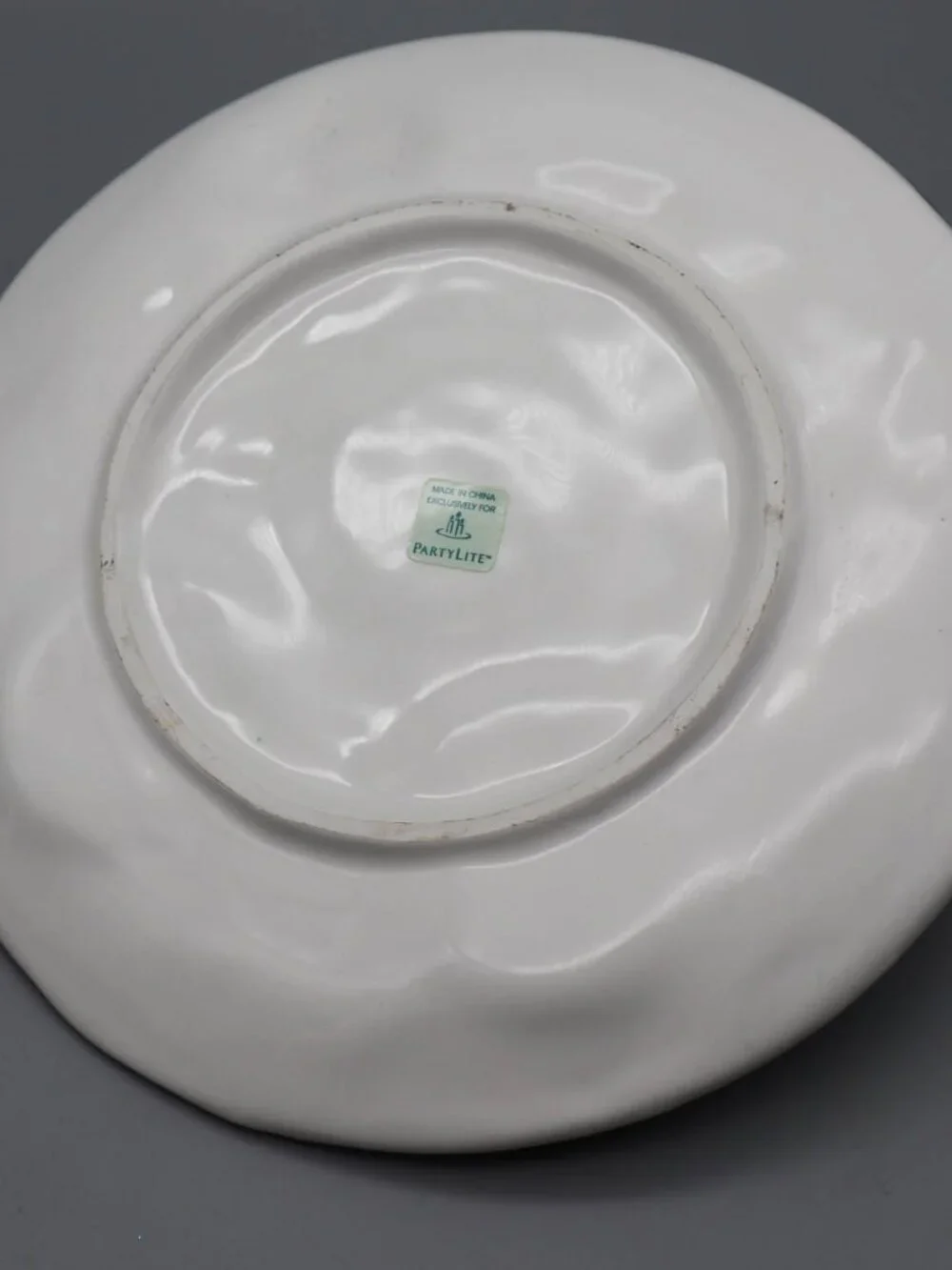 Vintage PartyLite Lilac Meadow Ceramic Tealight Candle Holder Plate Cottagecore - Picture 5 of 7